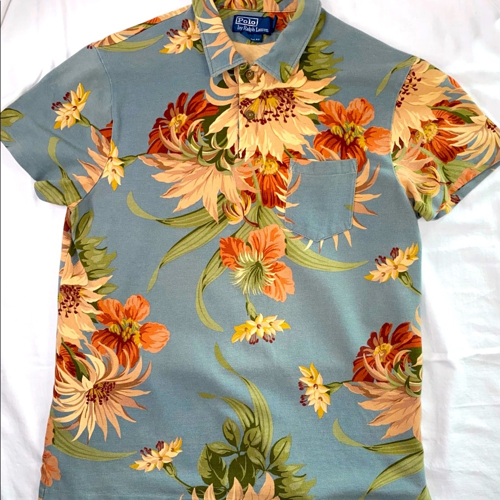 Vintage Polo by Ralph Lauren collard knit shirt